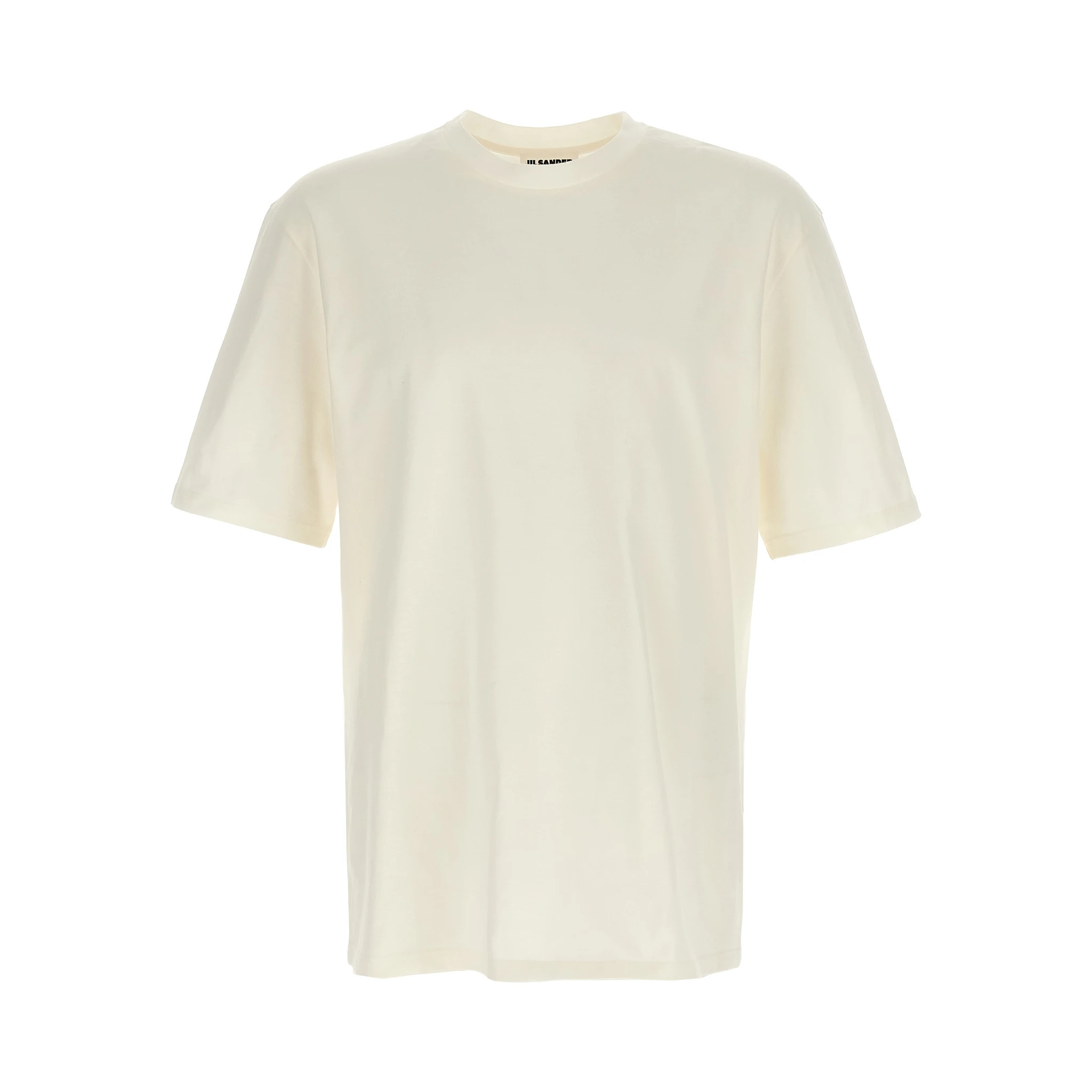 White Cotton Long Sleeve T-Shirt