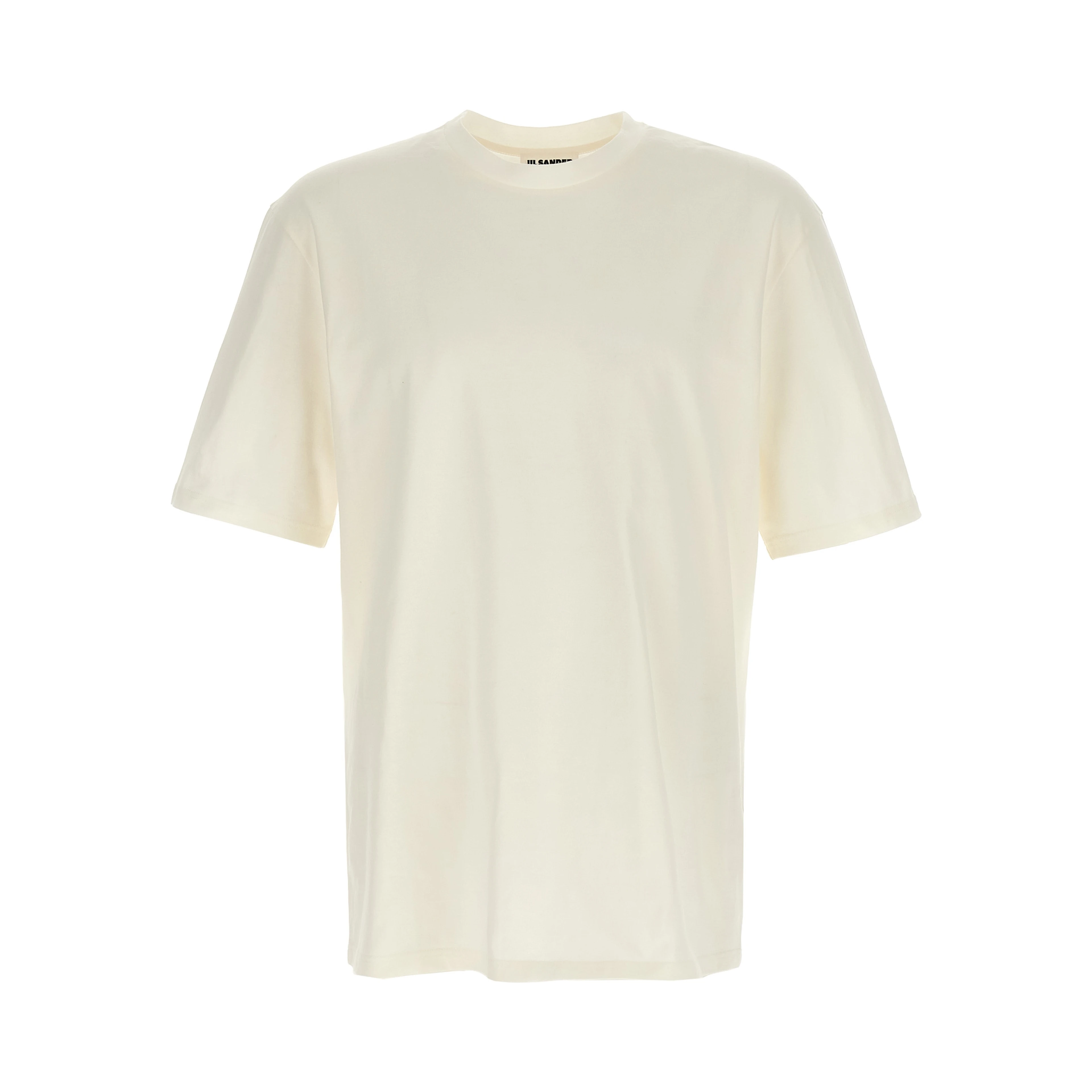 White Cotton Long Sleeve T-Shirt