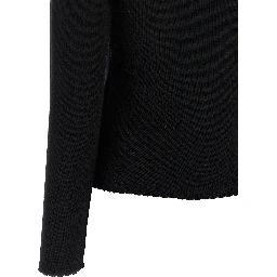 Black Virgin Wool Cardigan
