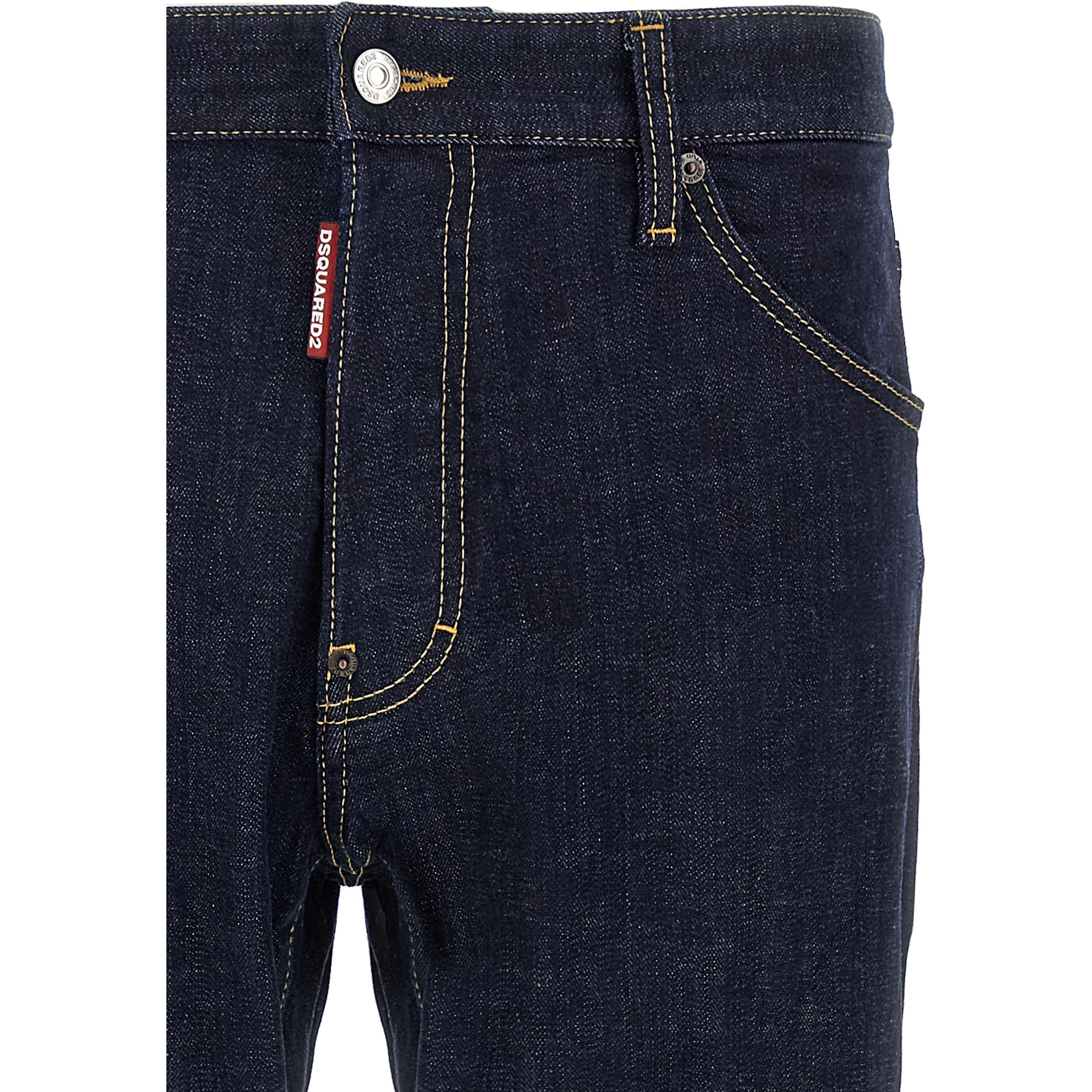 Blue Cotton Slim Fit Jeans