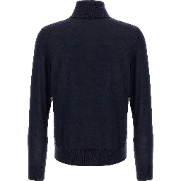 Blue Virgin Wool Cardigan