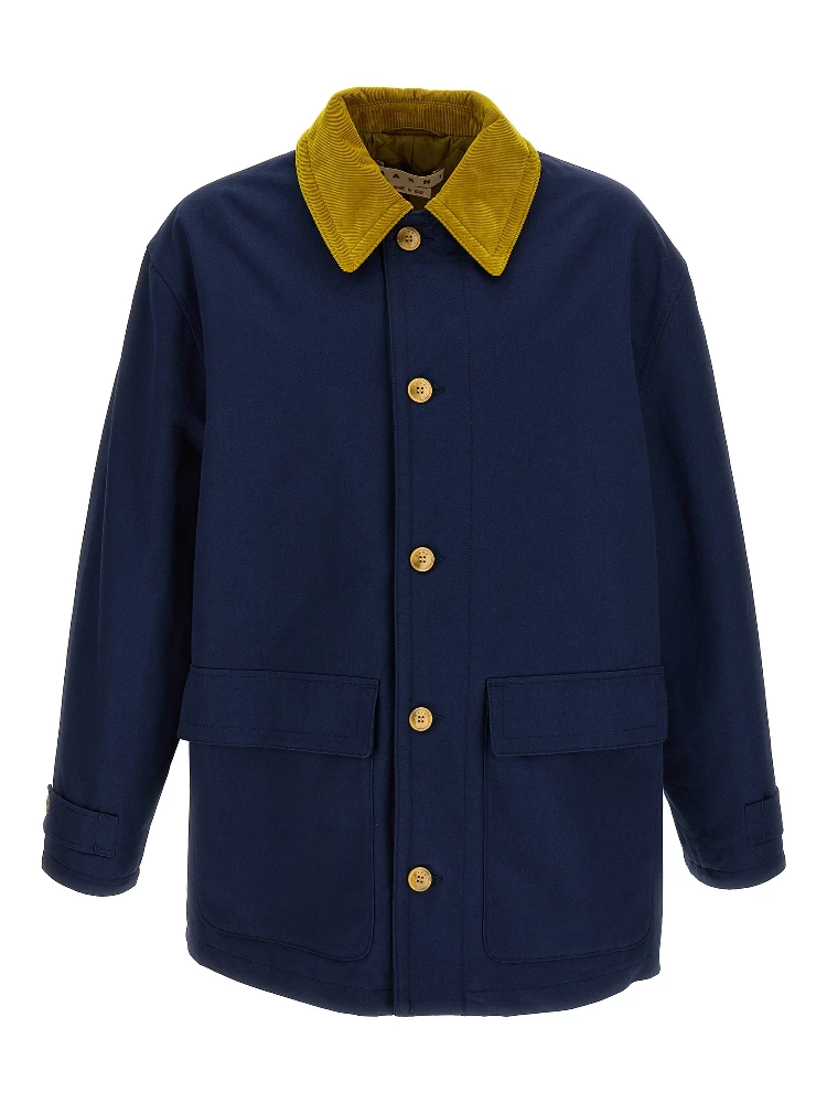 Blue Cotton Parka