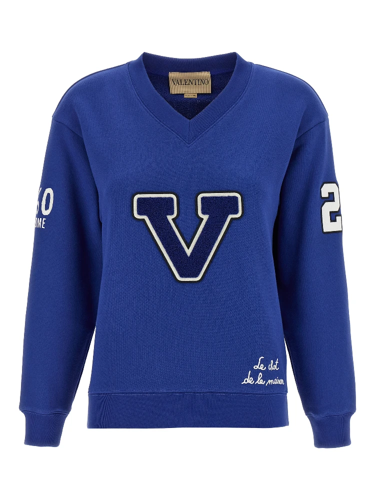 Blue Cotton Sweatshirt