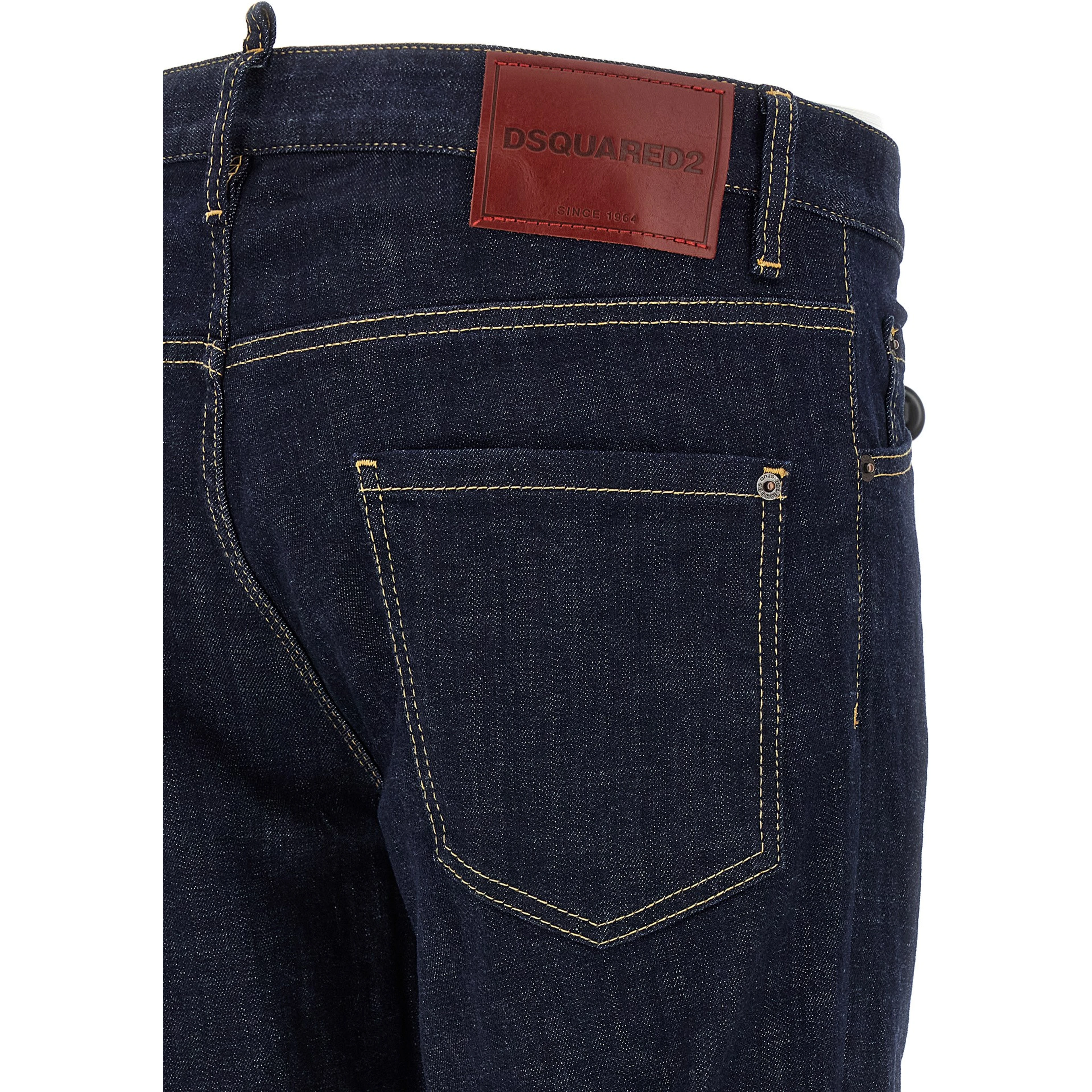 Blue Cotton Slim Fit Jeans