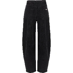 Black Cotton High-Waisted Jean