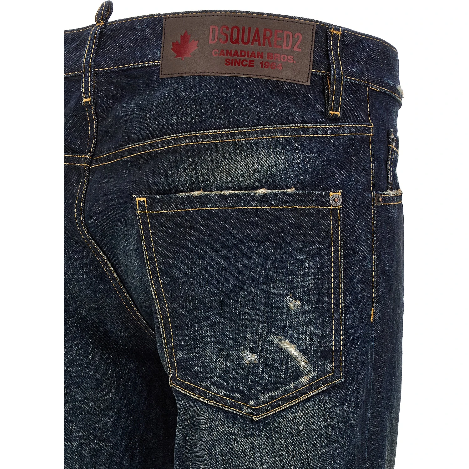 Blue Cotton Slim Fit Jeans