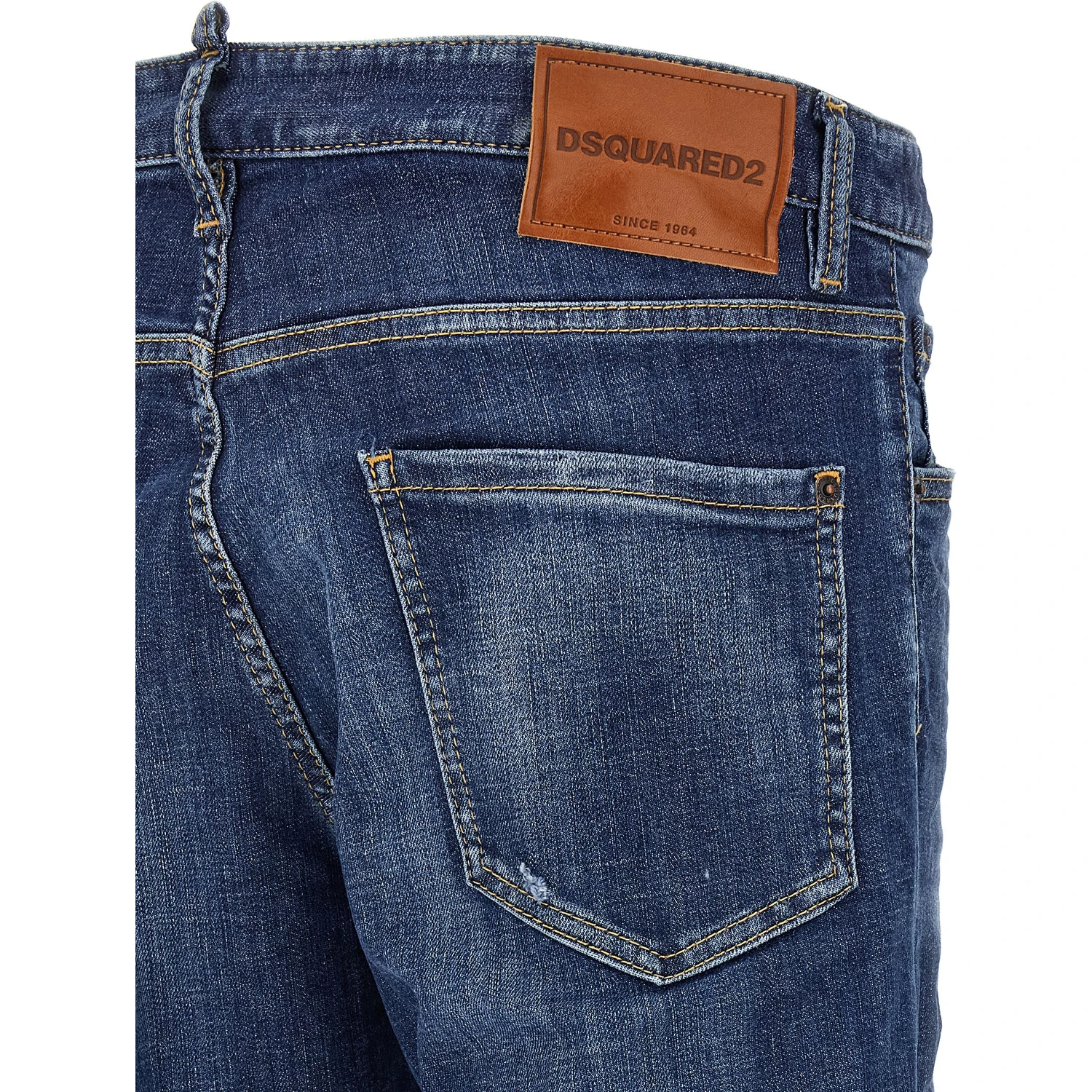 Blue Cotton Slim Fit Jeans