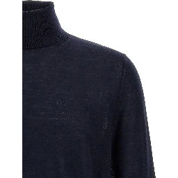 Blue Virgin Wool Cardigan