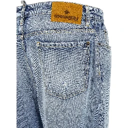 Blue Cotton Relaxed Fit Jeans