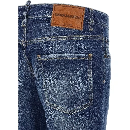 Blue Cotton Skinny Jeans