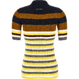 Multicolor Virgin Wool Polo Shirt