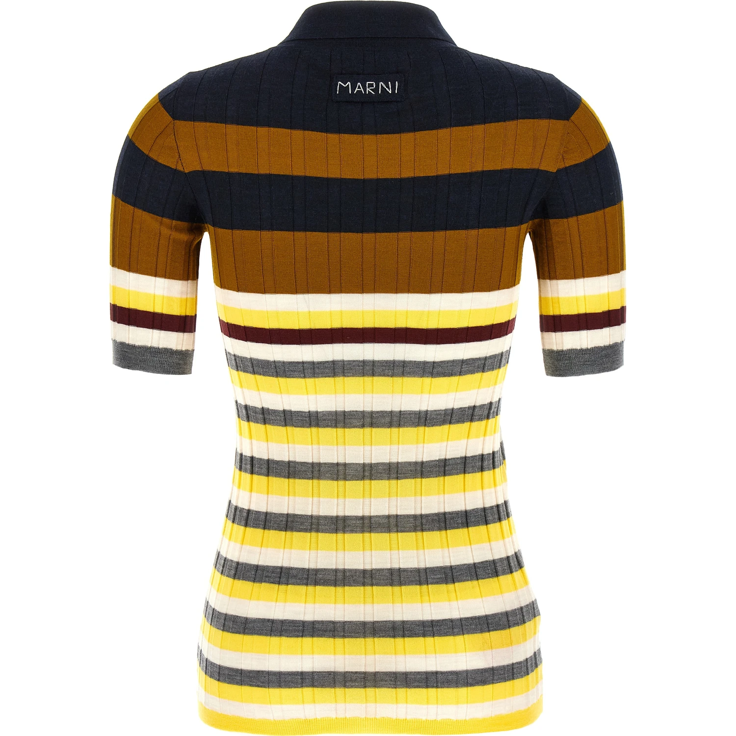 Multicolor Virgin Wool Polo Shirt