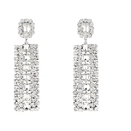 Silver Cotton Earrings