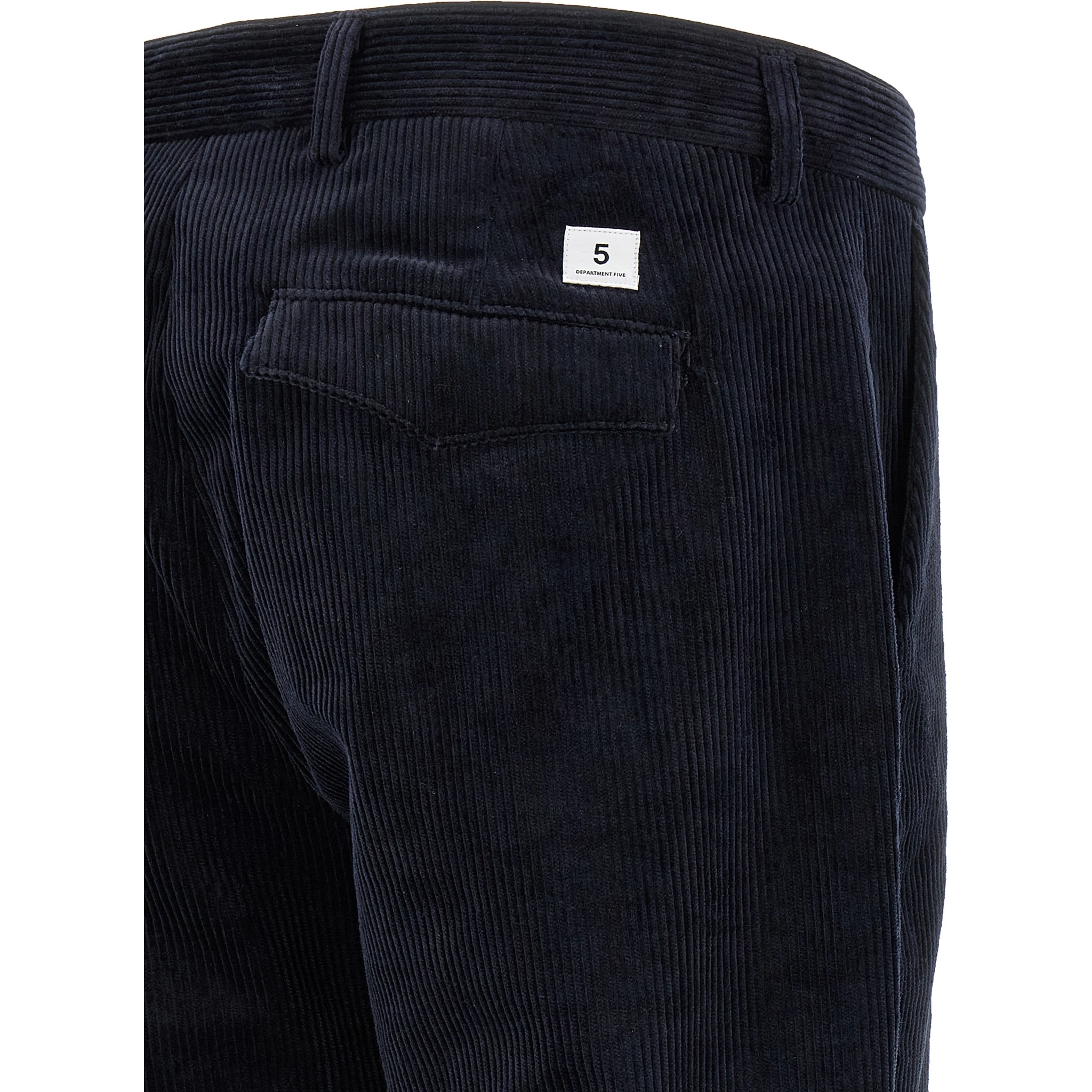 Blue Cotton Chino Pants