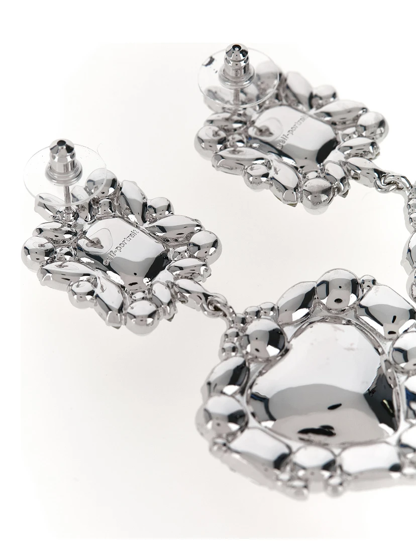 Silver Cotton Earrings