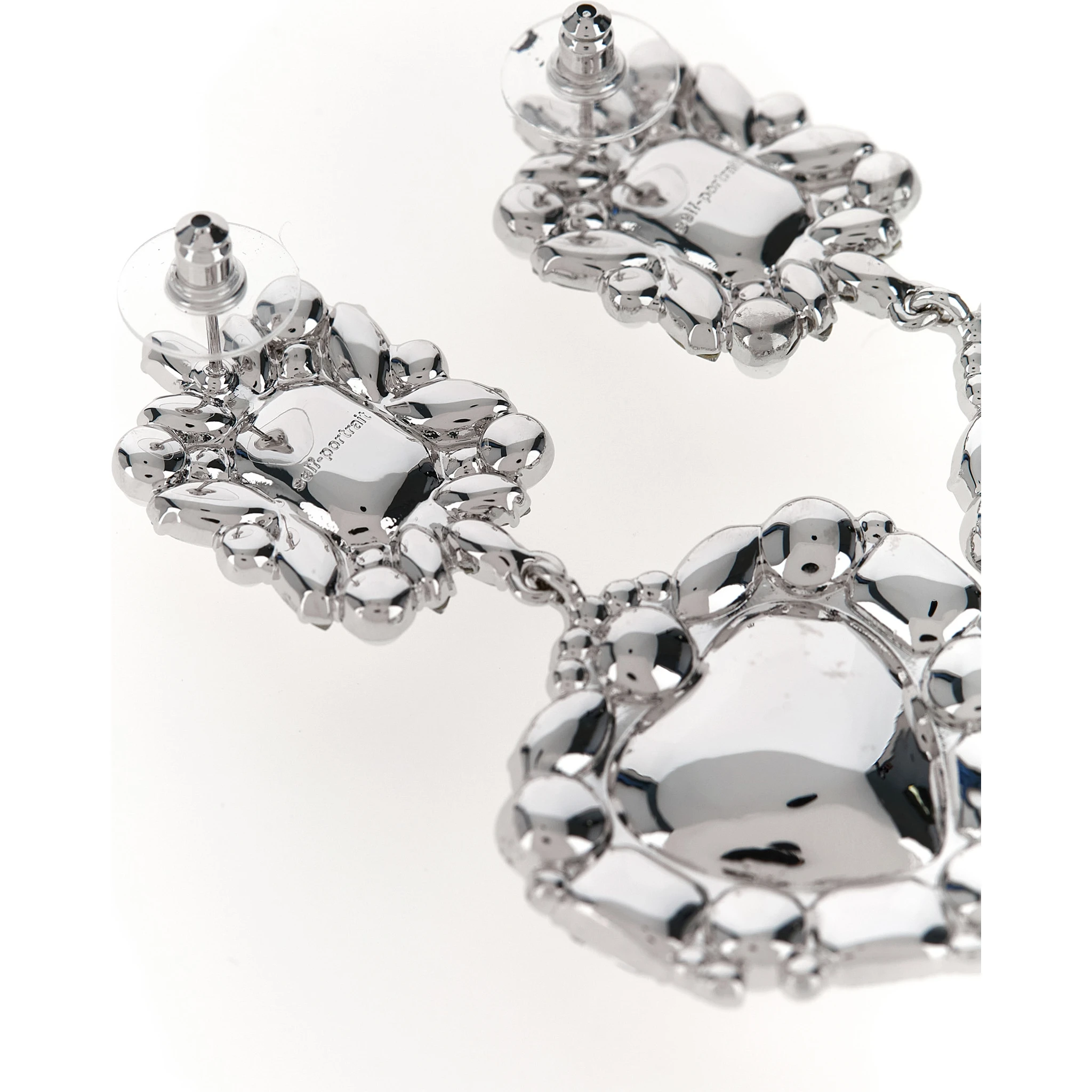 Silver Cotton Earrings