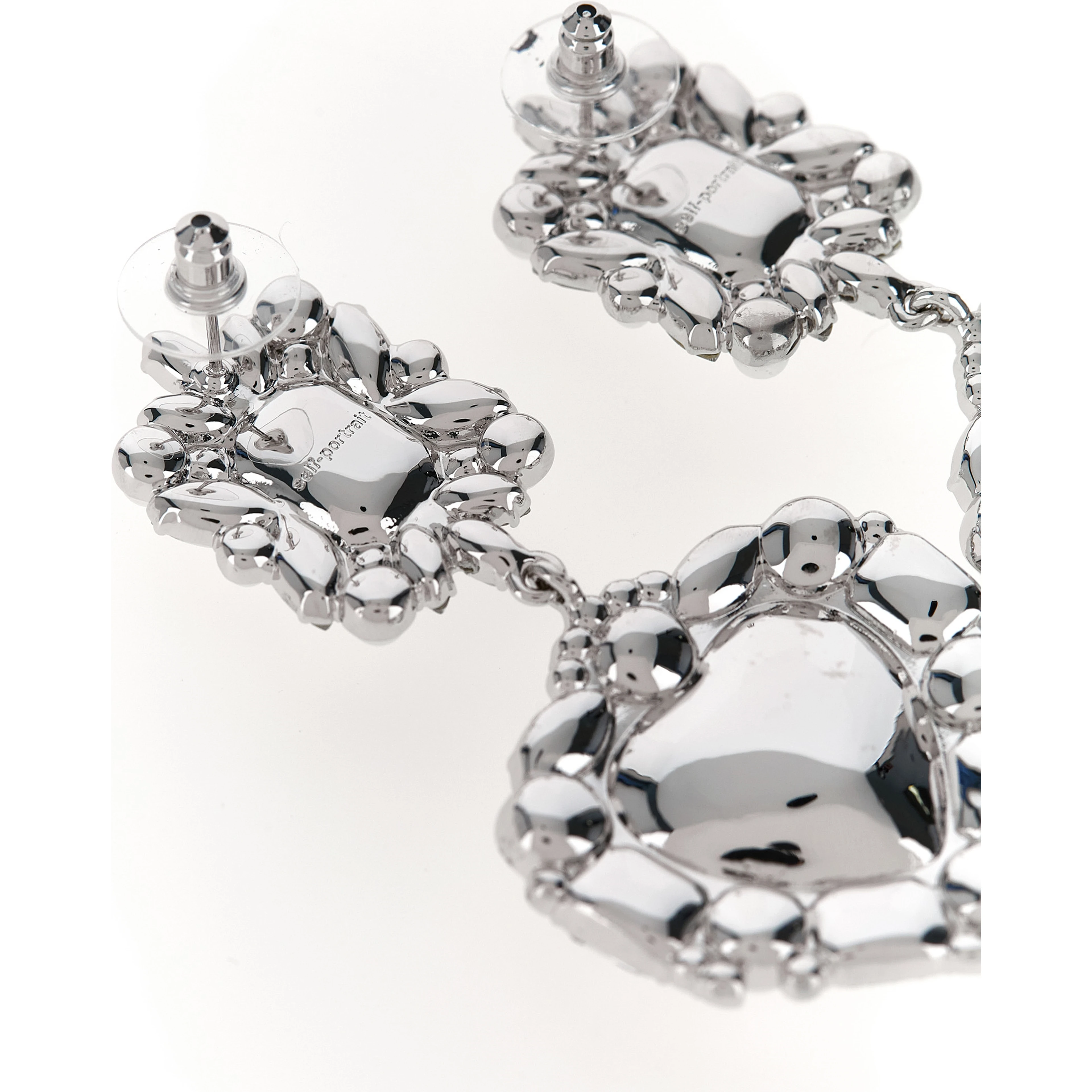 Silver Cotton Earrings