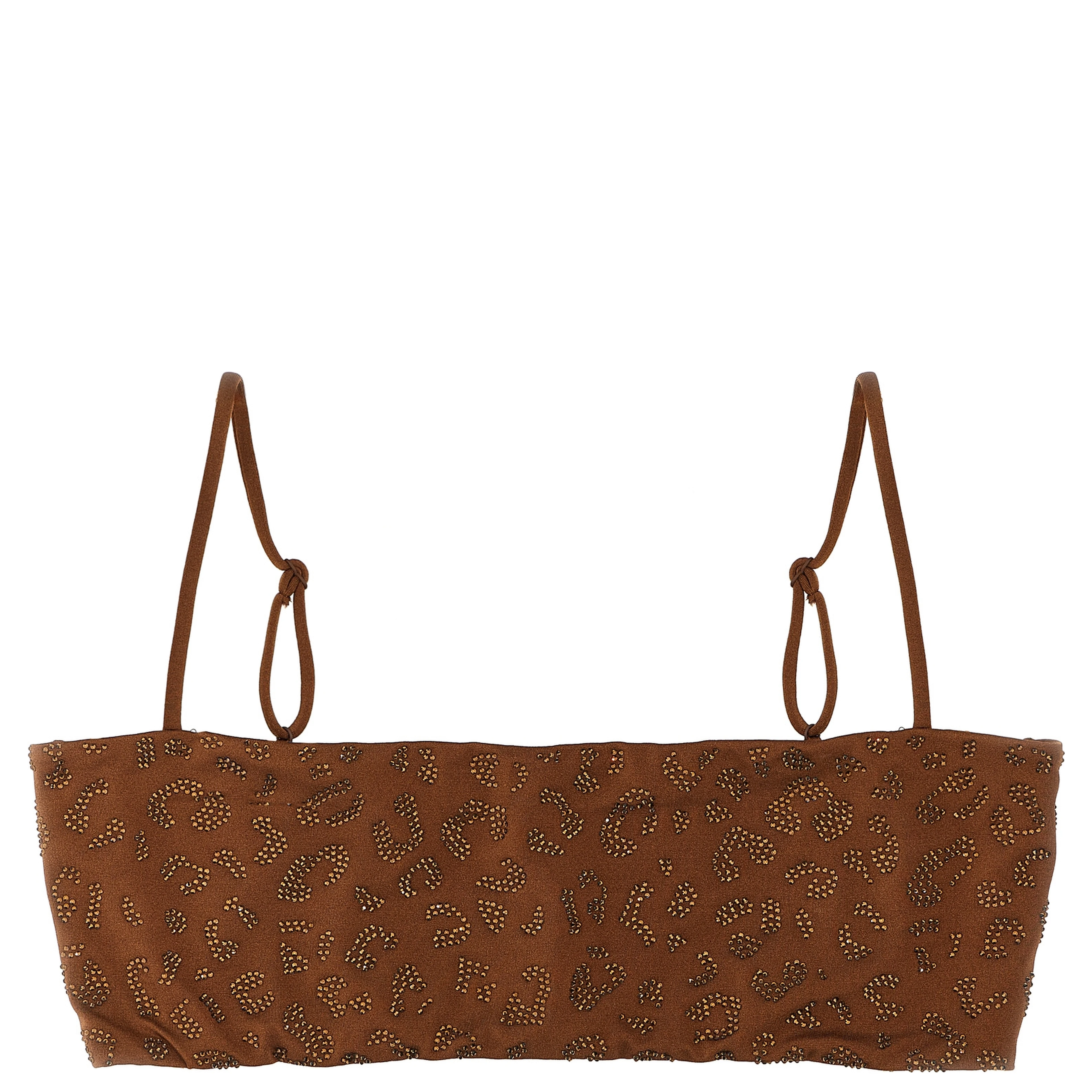 Brown Polyester Bikini