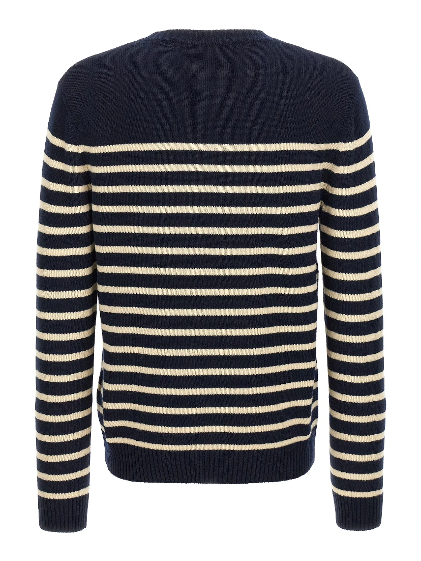 Blue Virgin Wool Cardigan