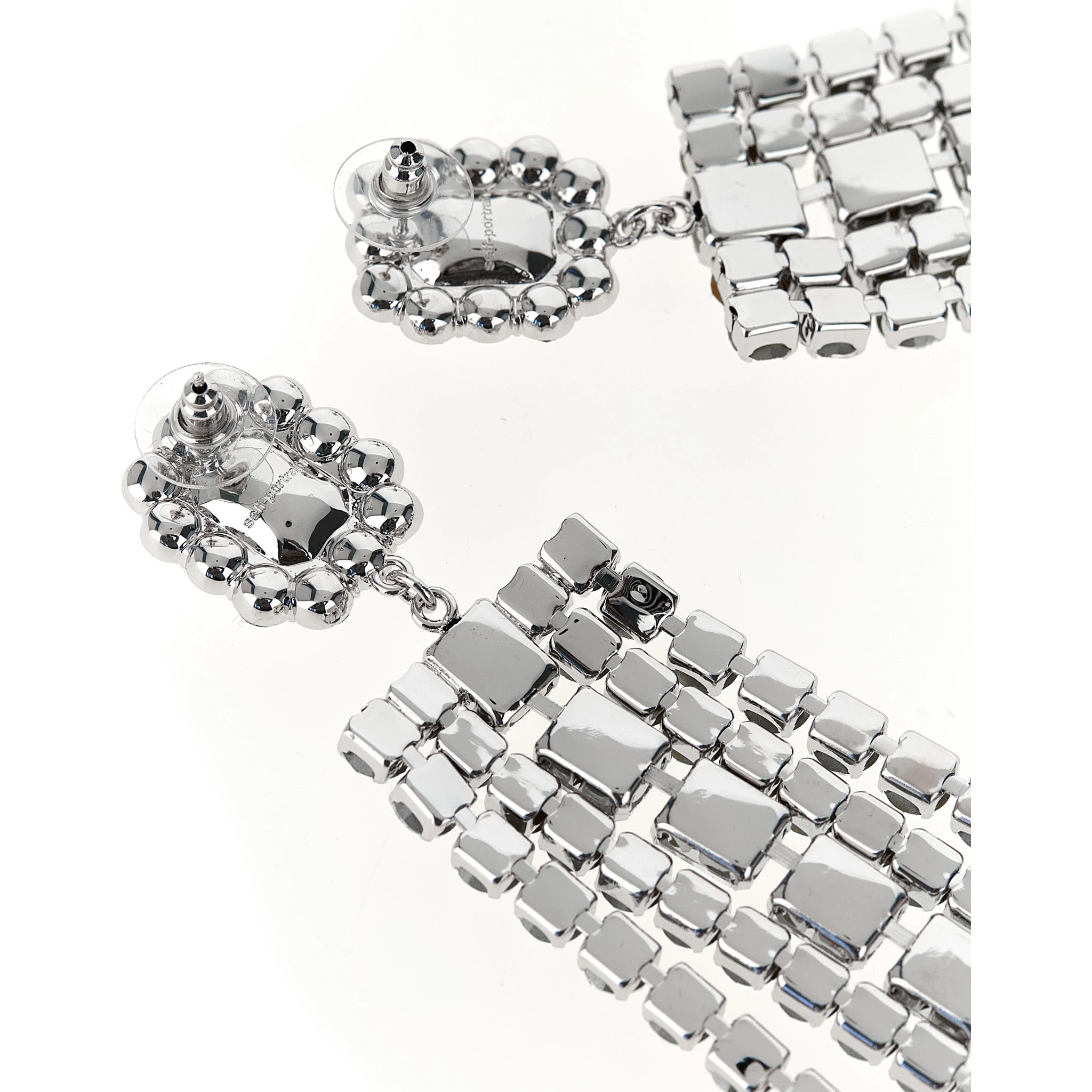 Silver Cotton Earrings