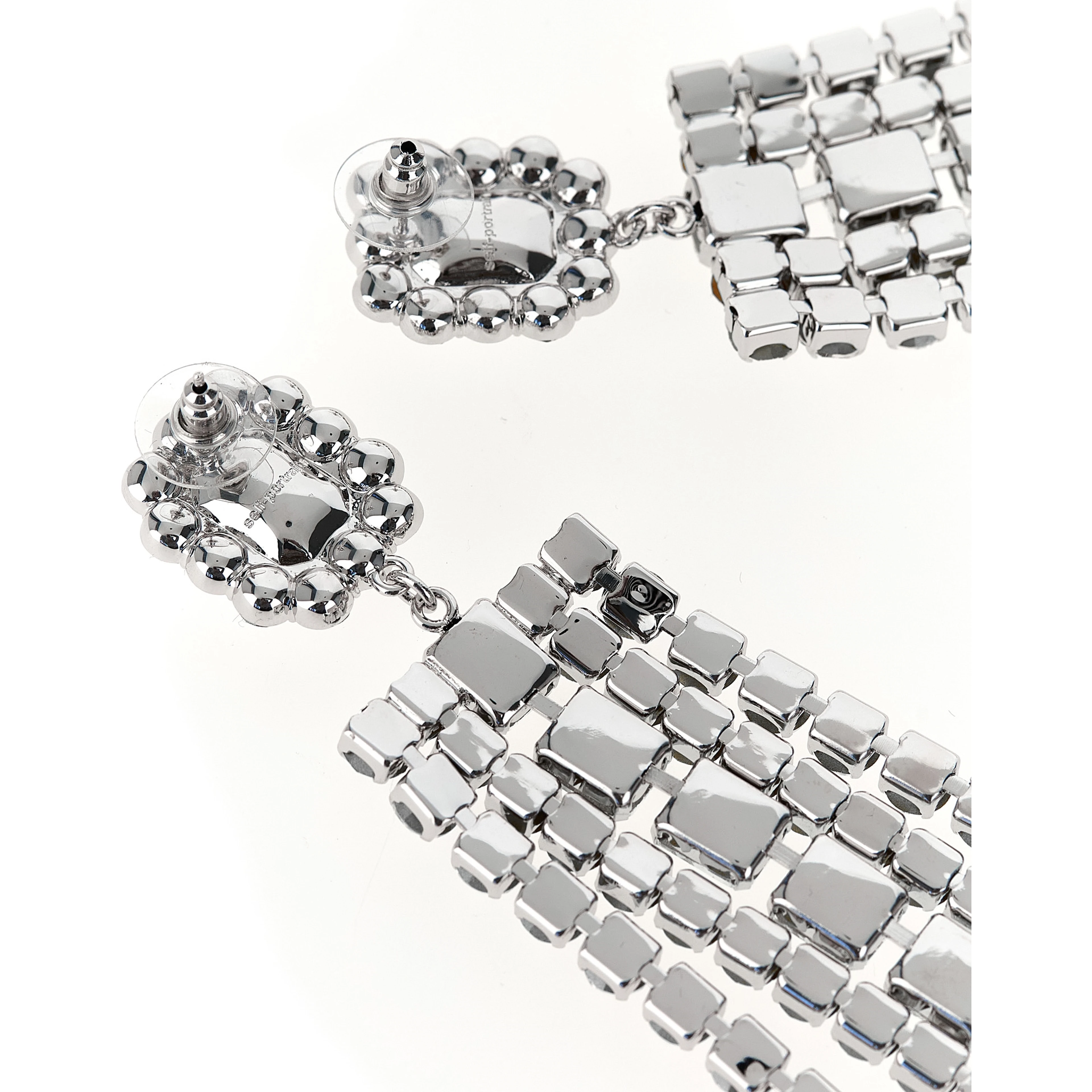 Silver Cotton Earrings