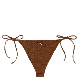Brown Polyester Bikini
