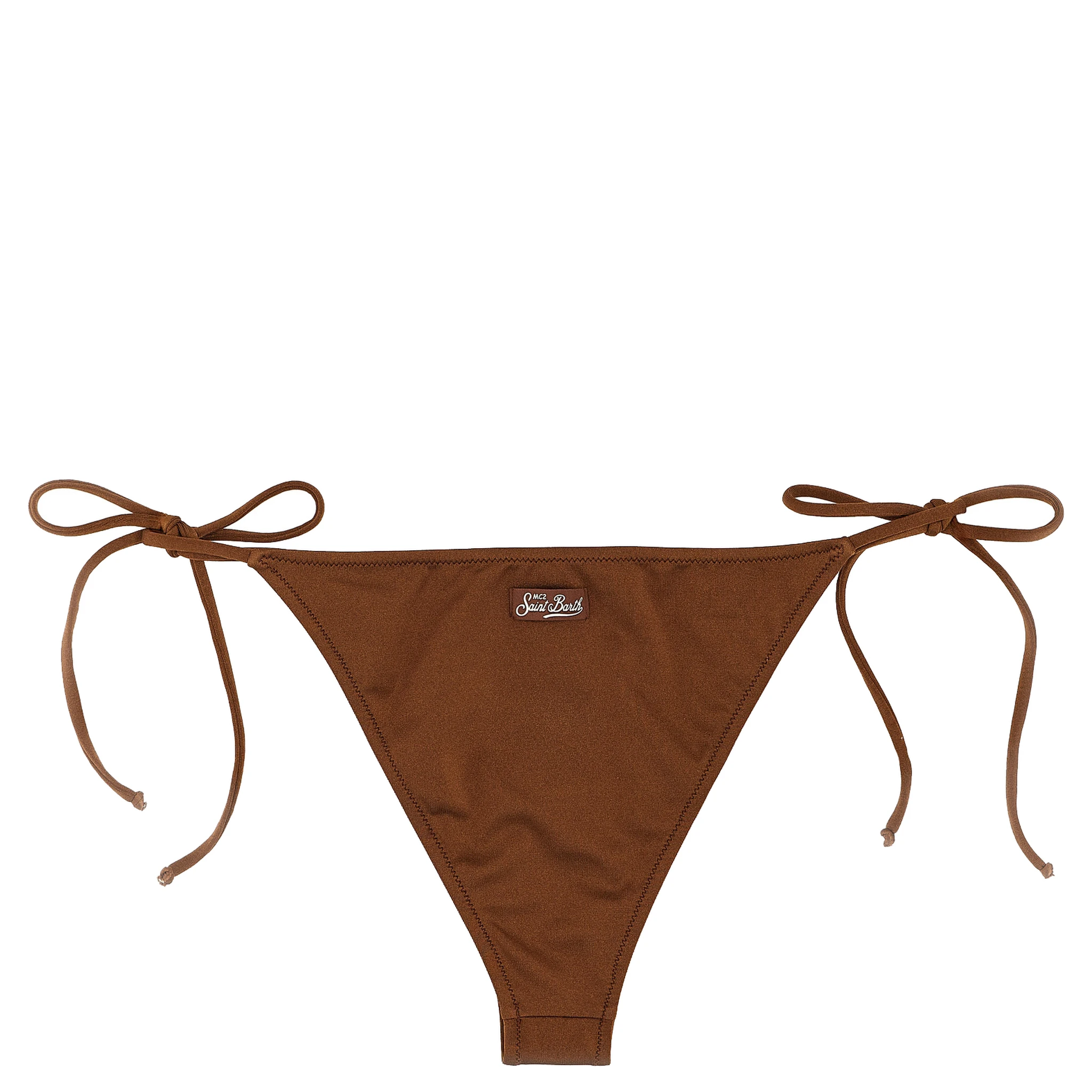 Brown Polyester Bikini