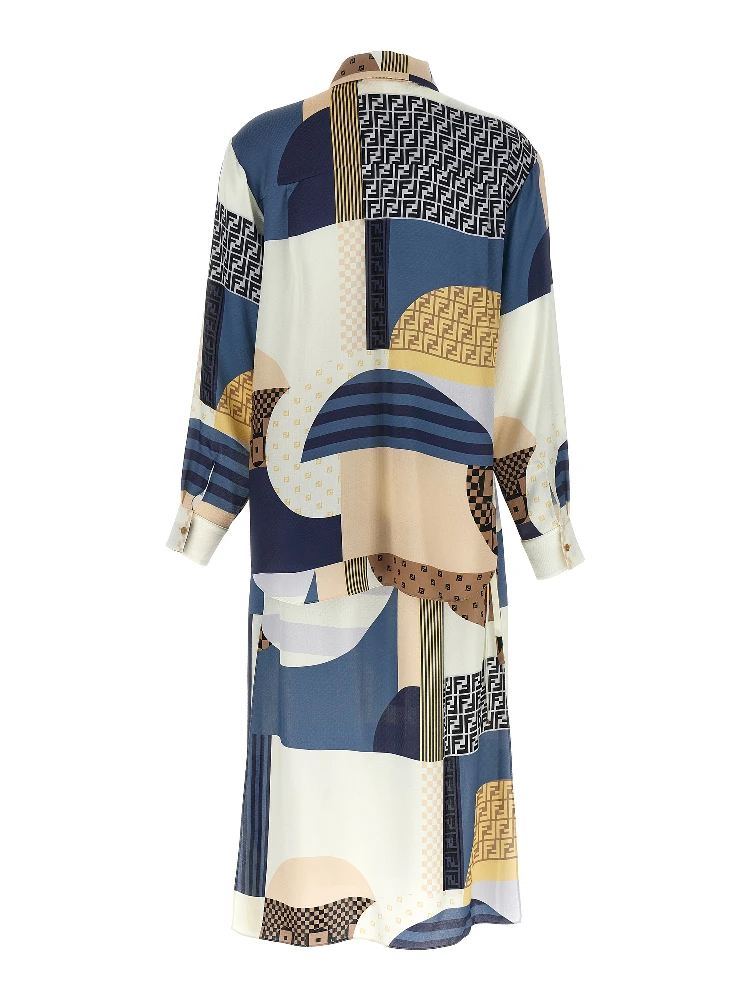 Multicolor Silk Midi Dress alternative
