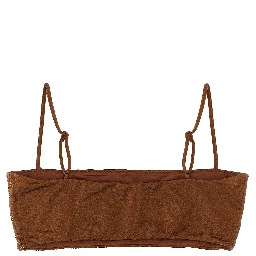 Brown Polyester Bikini
