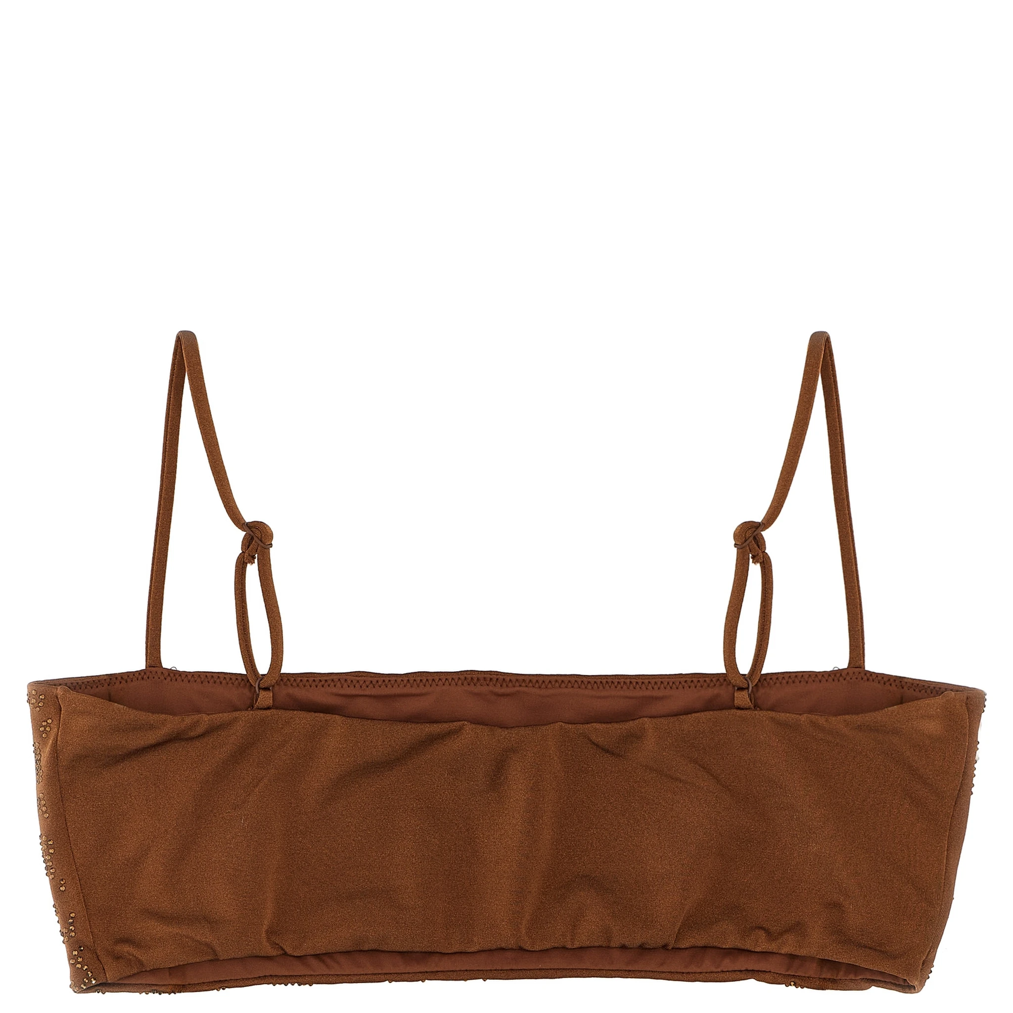 Brown Polyester Bikini