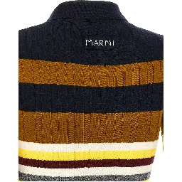 Multicolor Virgin Wool Polo Shirt