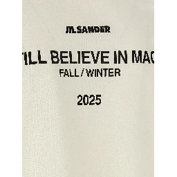 White Cotton Long Sleeve T-Shirt