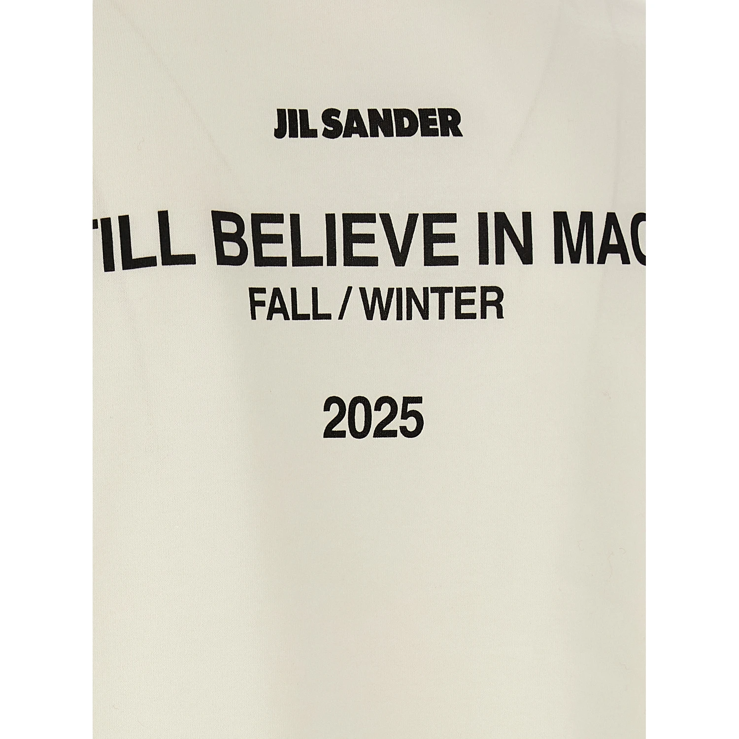 White Cotton Long Sleeve T-Shirt