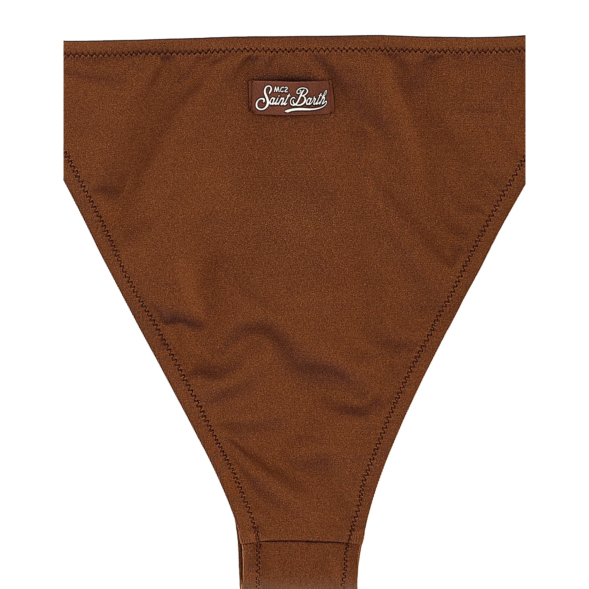 Brown Polyester Bikini