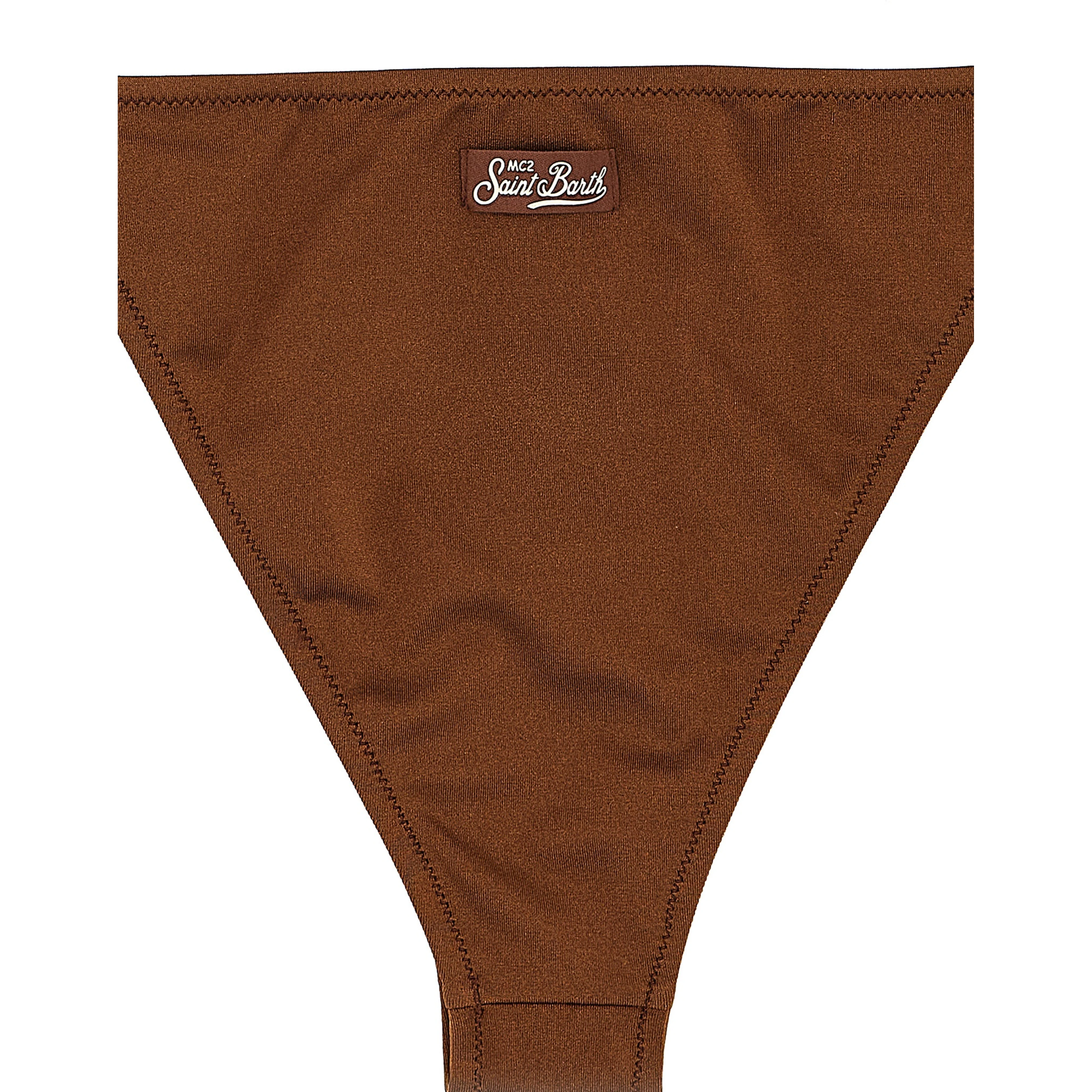 Brown Polyester Bikini