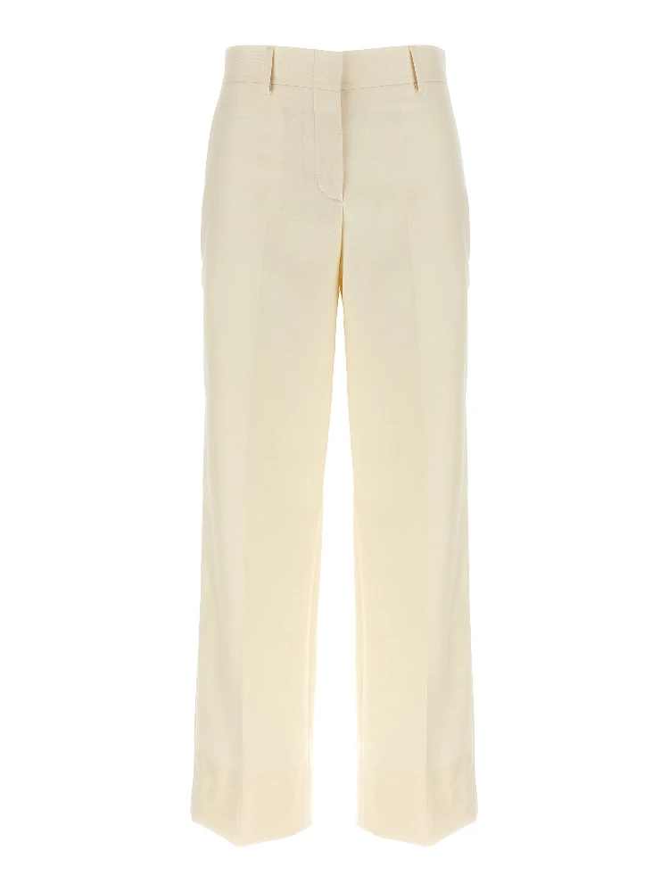 White Wool Dress Pants
