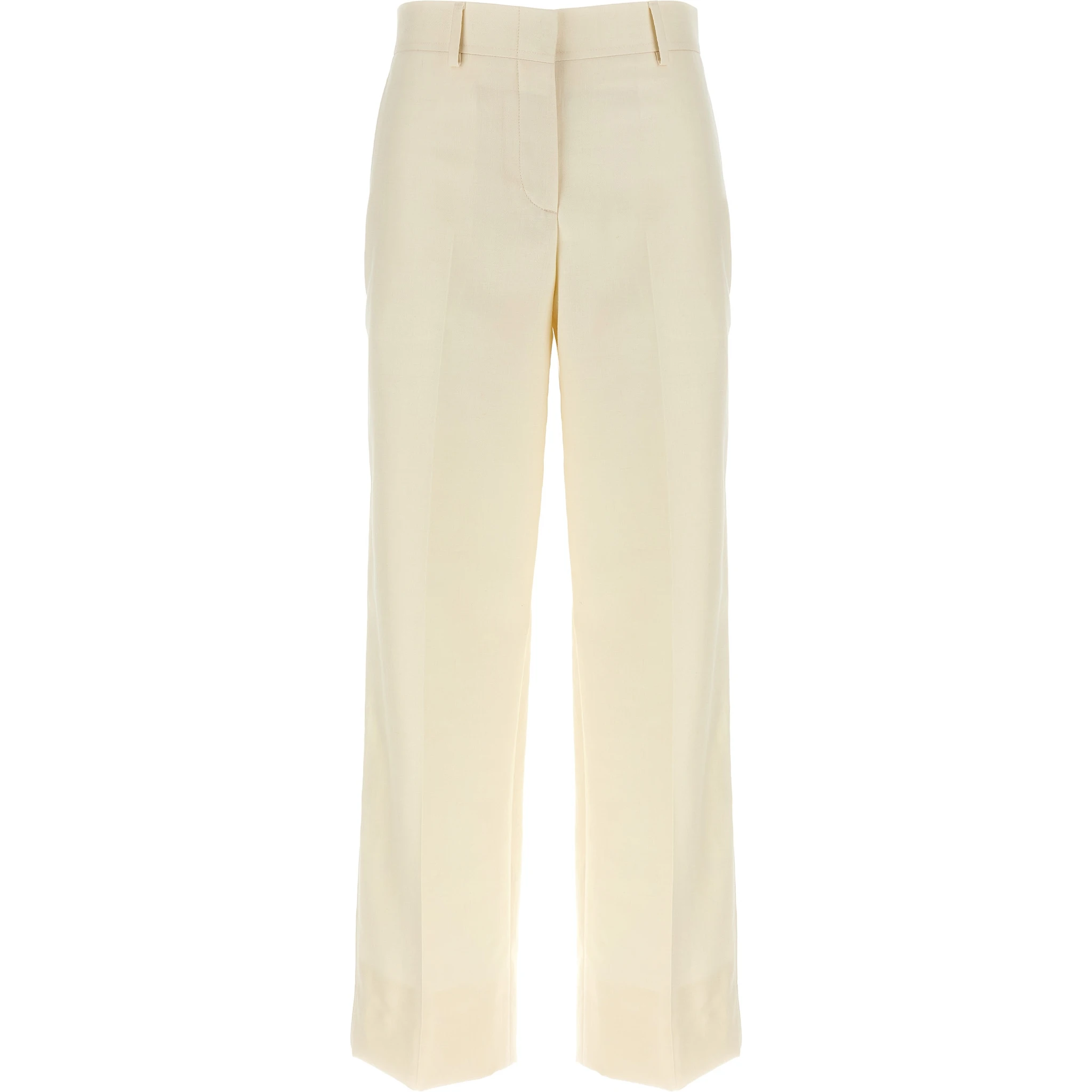 White Wool Dress Pants