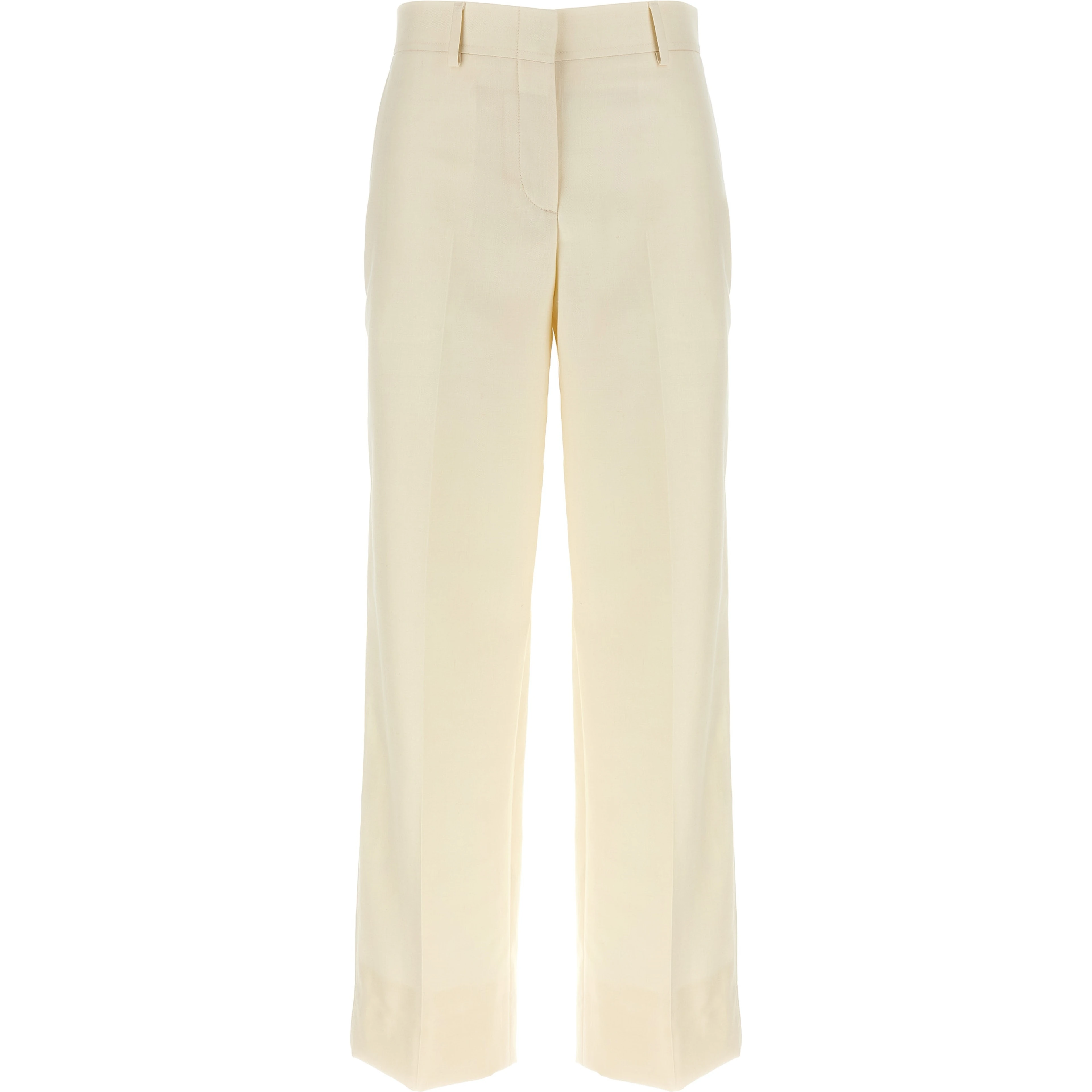 White Wool Dress Pants