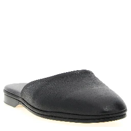 Black Calfskin Mules