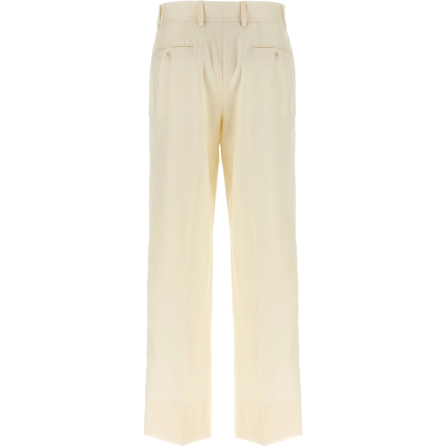 White Wool Dress Pants