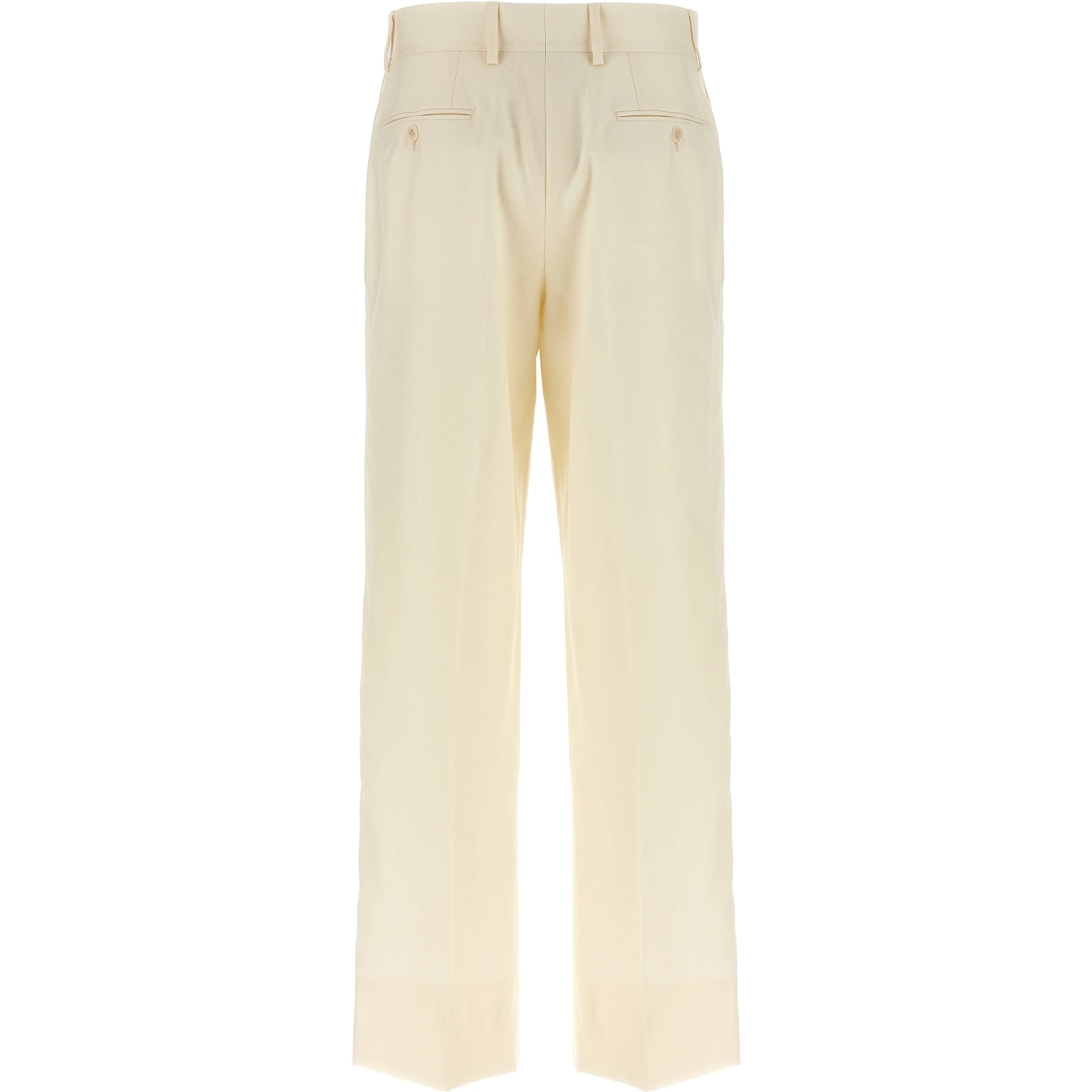 White Wool Dress Pants