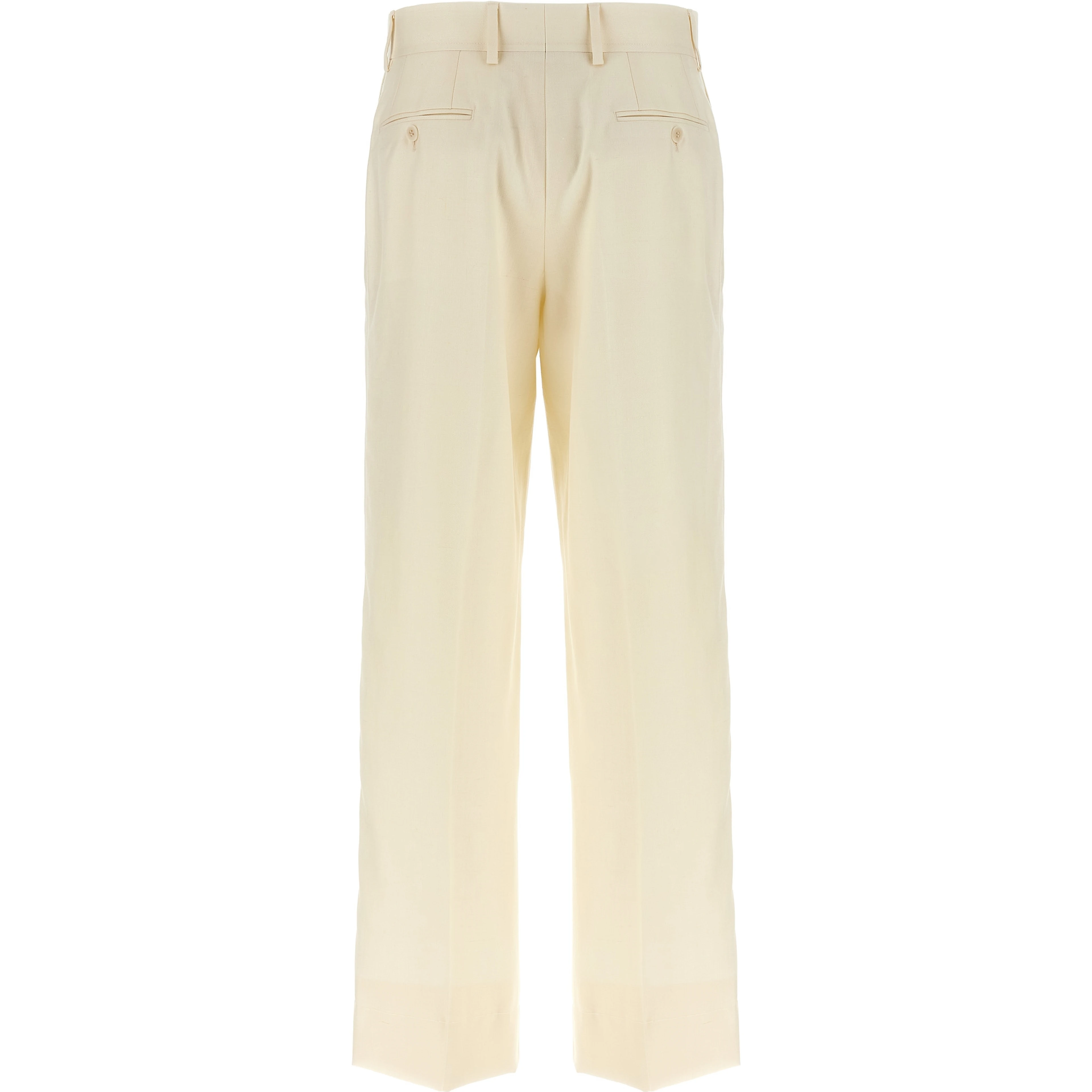 White Wool Dress Pants