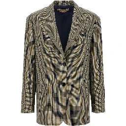 Multicolor Polyester Blazer
