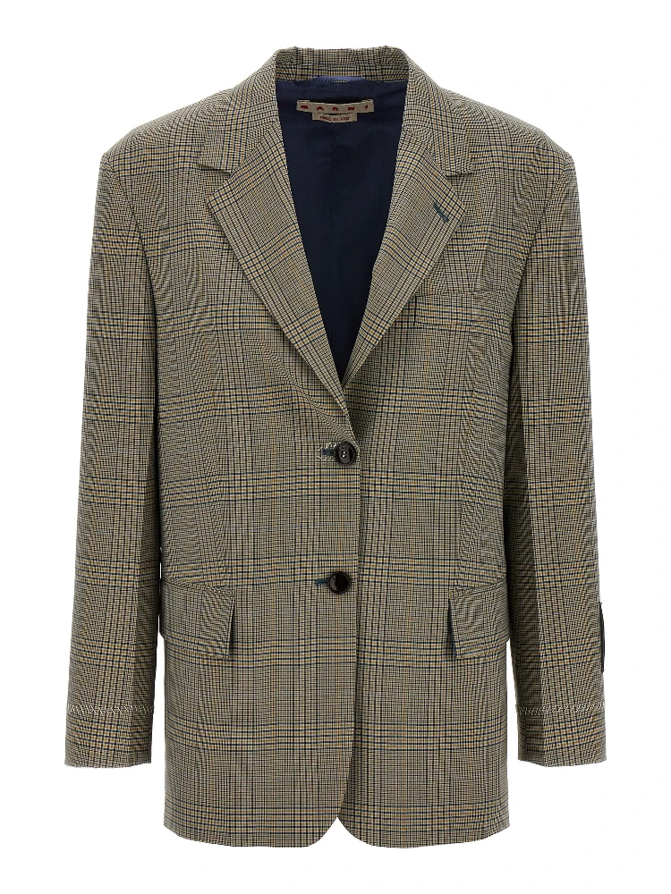 Multicolor Polyester Blazer