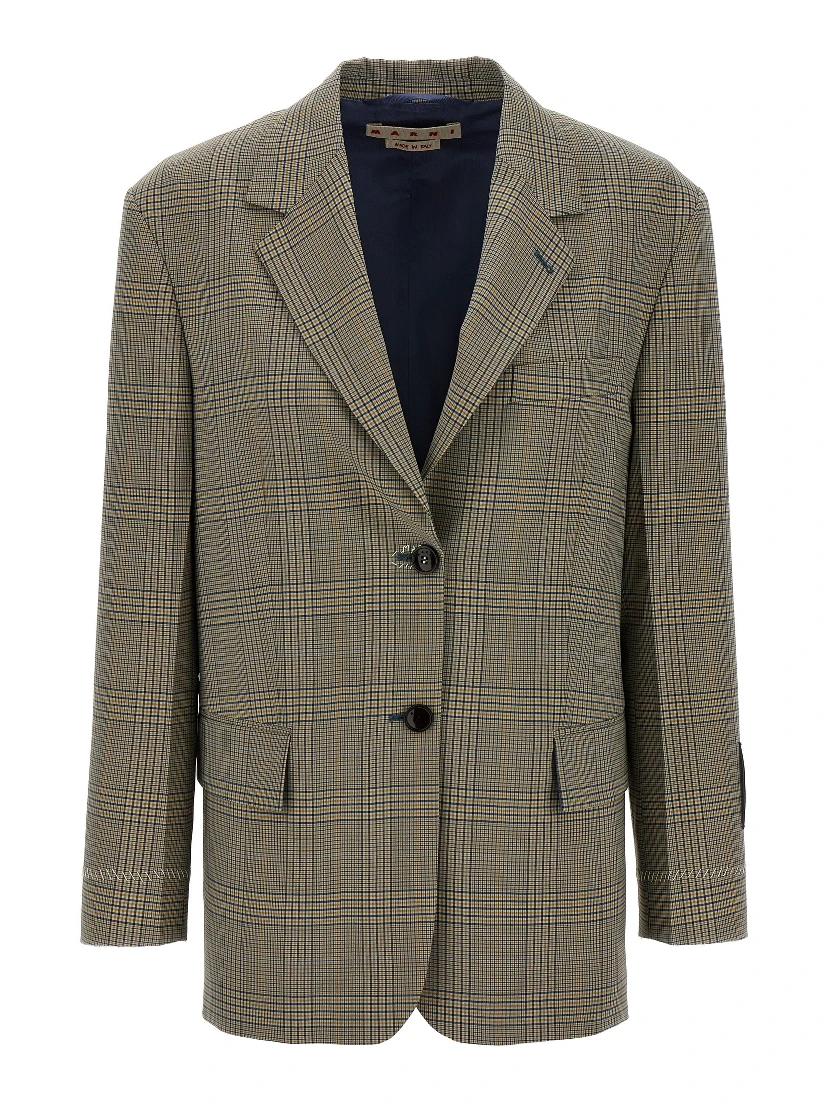 Multicolor Polyester Blazer