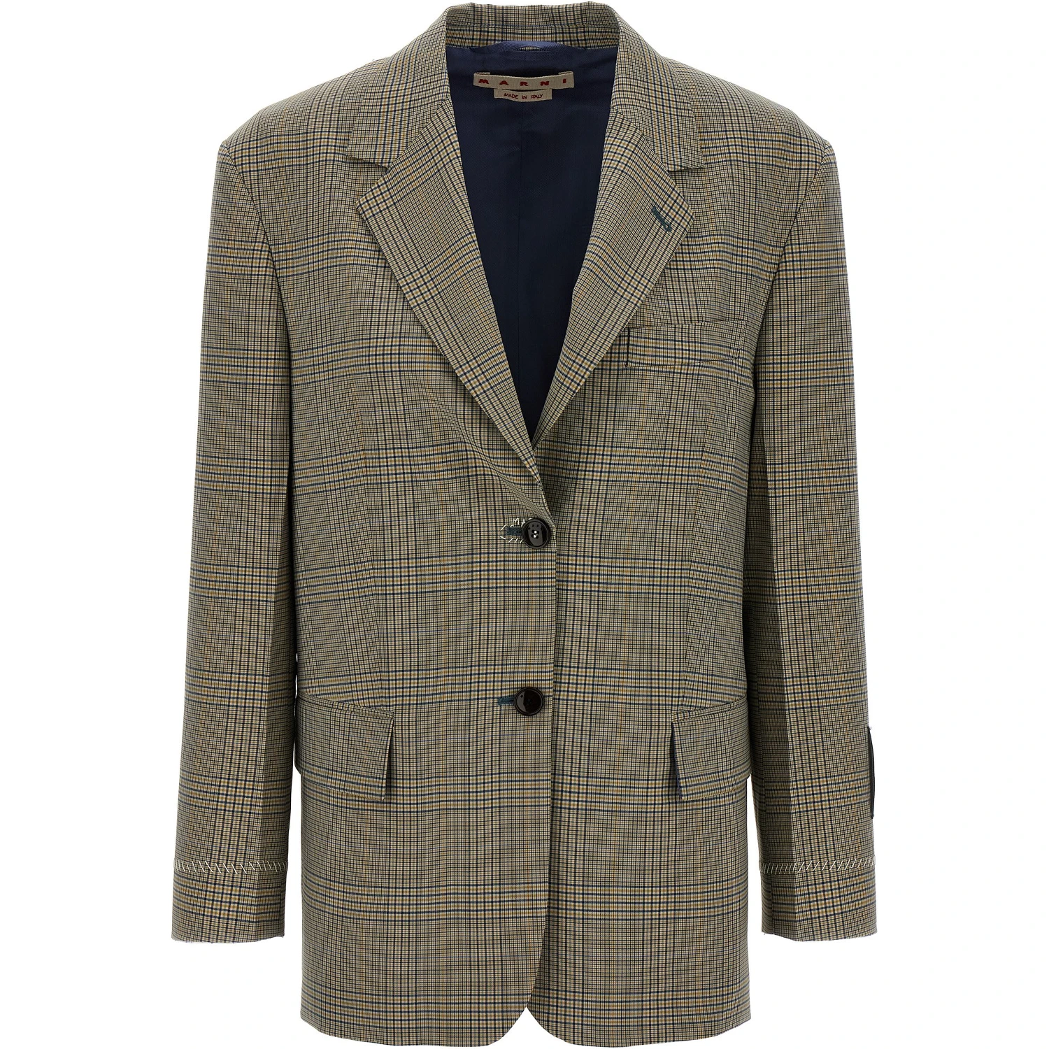 Multicolor Polyester Blazer