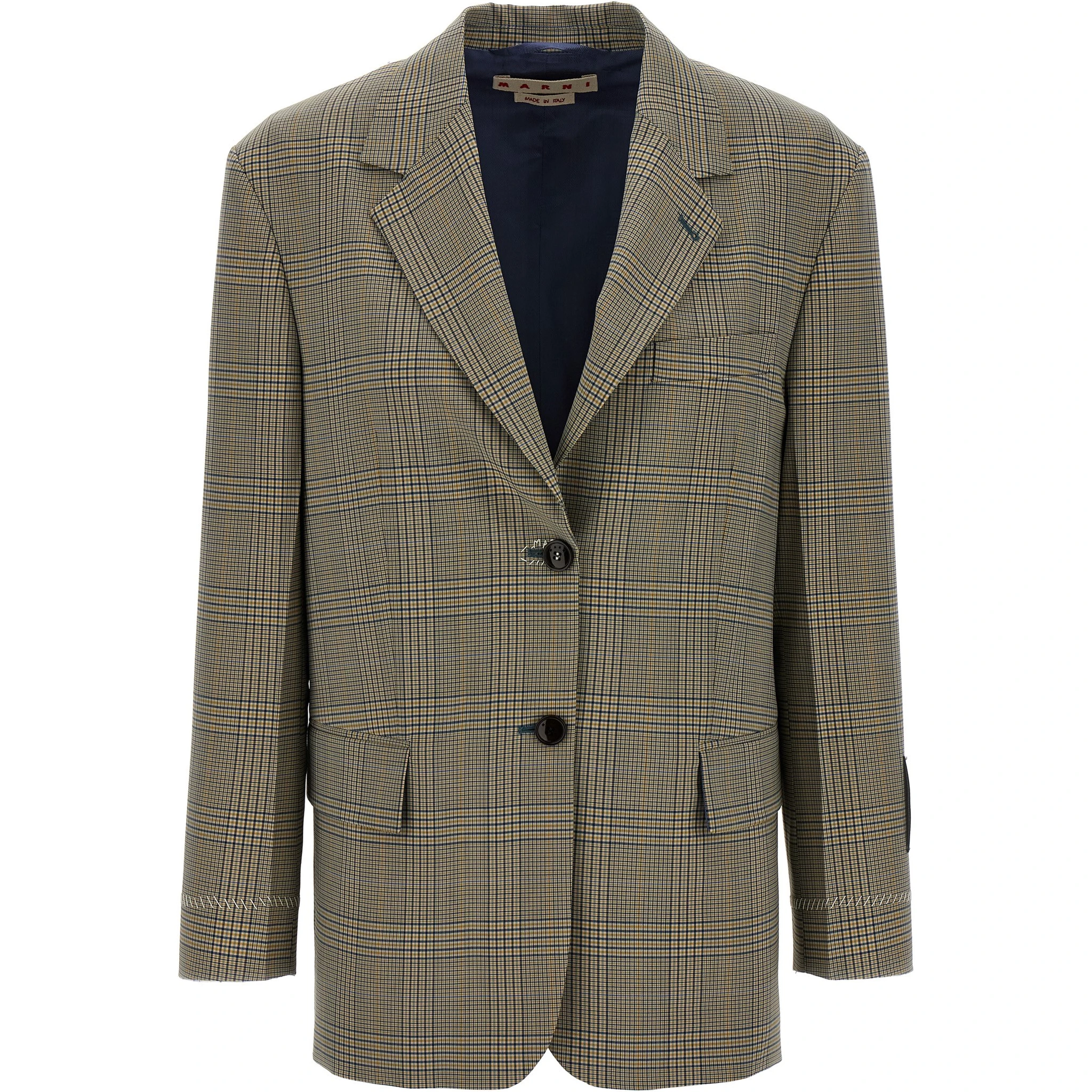 Multicolor Polyester Blazer
