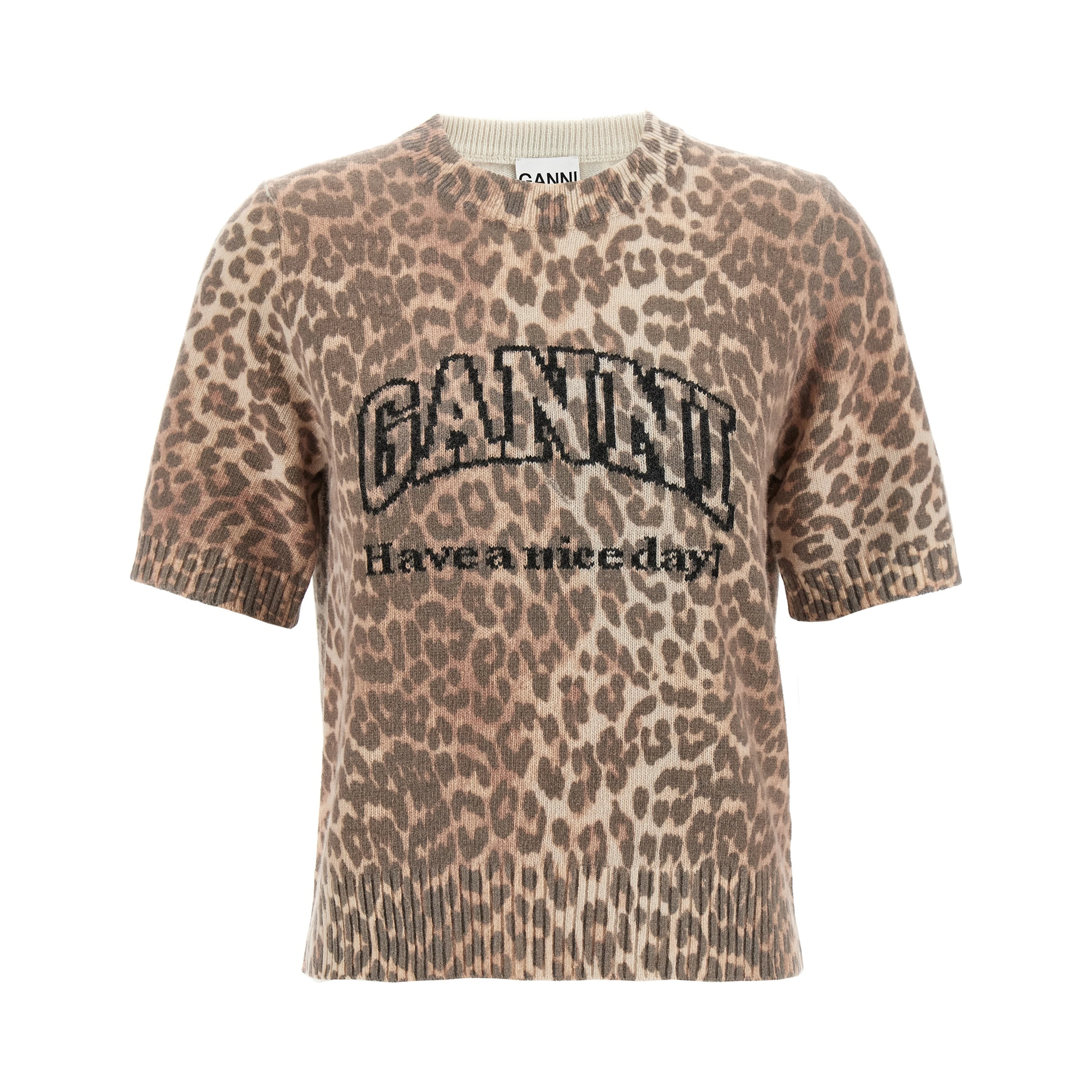 Brown Wool T-Shirt