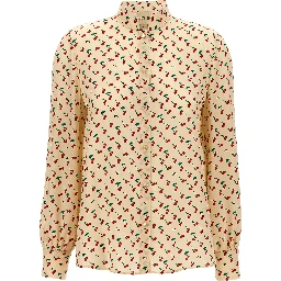 Beige Silk Blouse