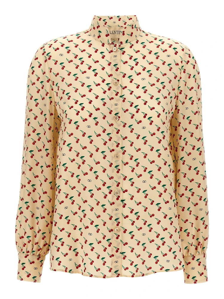 Beige Silk Blouse